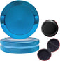 3.5 Upgraded Pouches Can Holder Pouch Container Metal Pouch Tin Portable Exquisite Zipper Case (BLUE)