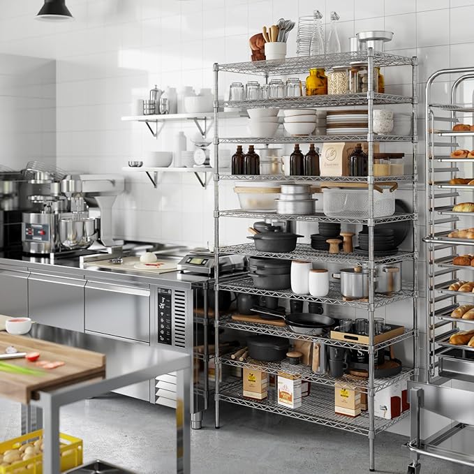 21" Deep x 42" Wide x 86" Height Wire Shelving Kit | 10-Tier | NSF Commercial Storage Rack Unit