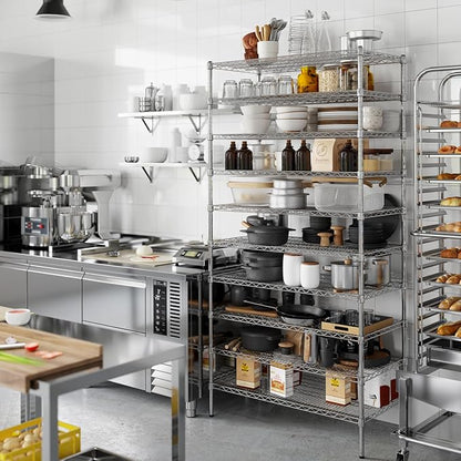 21" Deep x 42" Wide x 86" Height Wire Shelving Kit | 10-Tier | NSF Commercial Storage Rack Unit
