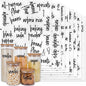 170PCS Food Pantry Labels, Kitchen Container Storage Labels Spice Organize Storage Jars Boxes Bottles Preprinted Black Script Clear Stickers - Water and Oil Resistant