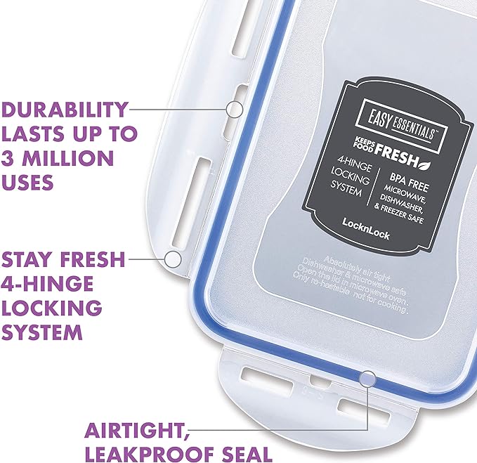 Lock & Lock Assorted Food Storage Container Set (6-Piece)