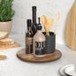Lazy Susan for Table Top Bamboo Lazy Susan Turntable for Cabinet Kitchen Countertop Organizer for Condiment Bathroom Counter Organizer Decor Sink Tray Acacia Wood 10 Inch