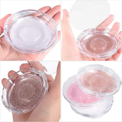 Beavorty 3 Pcs Empty Eyelash Case Holder Container Storage Organizer for False Lashes - Crystal Plastic Travel Individual Lashes Holder - Paper