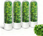 Herb Keeper for Refrigerator, Herb Saver for Refrigerator, Vegetable Preservation Bottle for Cilantro, Mint, Parsley, Asparagus, Keeps Greens Fresh for 2-3 Weeks (4PCS)