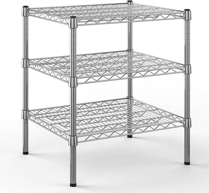 21" Deep x 24" Wide x 27" Height Wire Shelving Kit | 3-Tier | NSF Commercial Storage Rack Unit