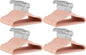 Amazon Basics Kids Space Saving Velvet Non-Slip Clothes Hangers with Shoulder Notches for Infant and Toddler, 11.6", Blush, 50 Count (Pack of 4)