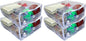 4-Pack Jumbo Heavy Duty Vinyl Zippered Square Storage Bags (Clear) for Sweaters, Blankets, Comforters, Bedding Sets and Much More! (23" x 23" x 10")