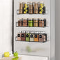 Mystozer 3 Pack Magnetic Spice Rack Organizer,Space Saver for Refrigerator and Whiteboard, Metal Fridge Shelf for Kitchen,Laundry Room,Barbecue Grill,Coffee Maker,Microwave Home Organization(Black)