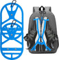 2 Pack Shoe Holster for Backpack with Clip Hanger, Shoe Holder for Sneakers, Cleats, for Travel, Outdoors, Sports (X-Large, Blue)