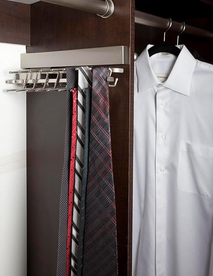 Sidelines Sidelines Sliding Tie Rack for Custom Closet Systems