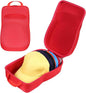 khanka Hard Storage Carrying Case Compatible with Baseball Caps This Organizer Holder Protects up to 8 Hats (Red)