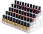 5-Tier Clear Acrylic Nail Polish Storage, Holds 40-80 Bottles, Multi-Purpose Nail Polish Rack, Sunglasses, Essential Oils and Cosmetics