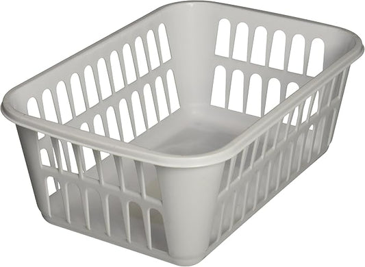STERILITE Medium Plastic Basket, White, Pack of 12