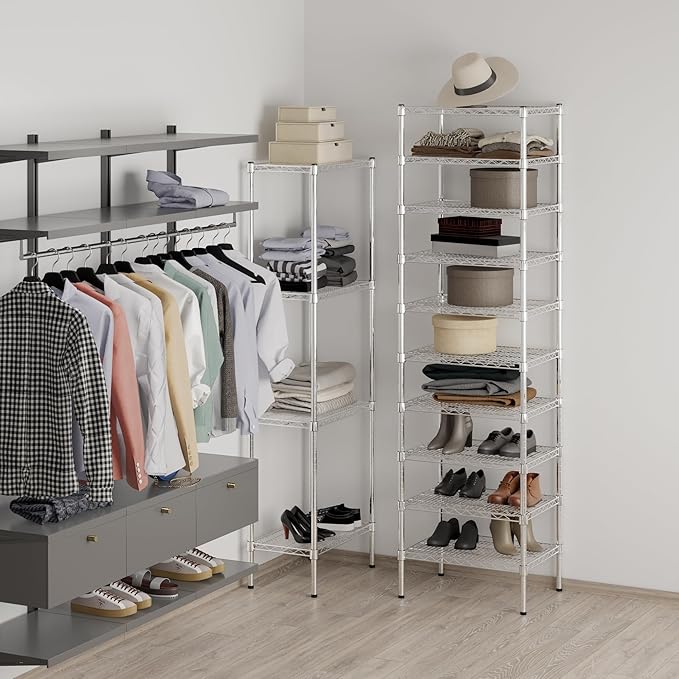 18" Deep x 24" Wide x 86" Height Wire Shelving Kit | 10-Tier | NSF Commercial Storage Rack Unit