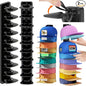 AXU 2 Pack Hat Organizer for Baseball Caps, Hat Rack for Wall (Black)
