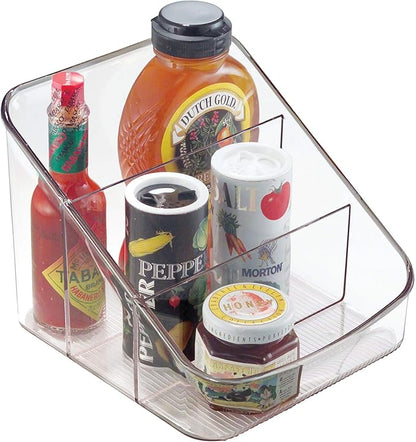 iDesign Linus BPA-Free Plastic 3-Tier Packet Organizer - 6.25" x 5.75" x 5", Clear