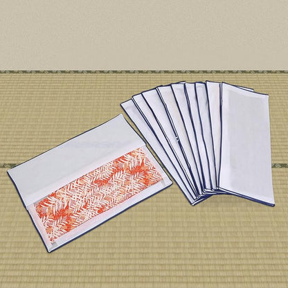 Astro 173-11 Kimono Storage Bags, White, 3-Way Opening, Set of 10, Transparent Window, Non-Woven Fabric, Zipper Type