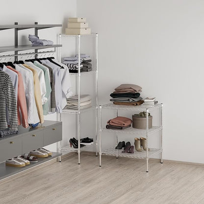 24" Deep x 30" Wide x 34" Height Wire Shelving Kit | 3-Tier | NSF Commercial Storage Rack Unit