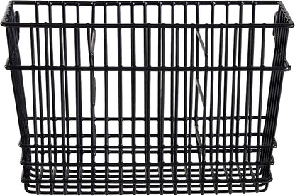 Kitchen Details Cutlery Basket | Hanging | Attach to Standard Dish Drying Rack | Utensil Caddy | Vinyl Coated | 3 Compartment | Black