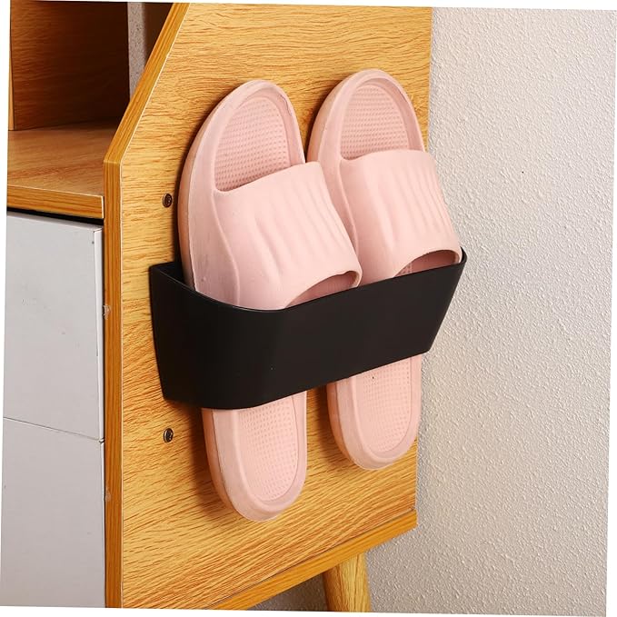 Happyyami 4 Mounted Shoe Rack Expandable Hanging Shoe Organizer for Closet Entryway and Bathroom Space-Saving Slipper Holder Adjustable Slots