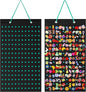 PACMAXI Hanging Shoe Charm Holder with 180 Holes, Wall Mounted Display Organizer for Shoe Charms