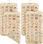 4 Pcs Hanging Jewelry Organizer with 80 Pockets, Dual-Sided Jewelry Holder Hanging Storage Organizer Hanger Closet for Bracelet Necklace Ring Earring Accessories, Beige