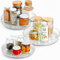 NOSTALGIQ 3-Pack Lazy Susan Organizer | Rotating Pantry Organizers and Storage | Clear Lazy Susan for Table Top, Cabinet Organizer, Perfume Organizer, Spice Rack Organizer (9", 10", 11")