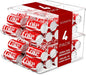 SCAVATA 4 Pack Stackable Refrigerator Organizer, Soda Can Dispenser Pop Cans Container Beverage Holder with Lid for Fridge, Freezer, Kitchen, Clear Plastic Storage Bins-Holds 10 Cans Each