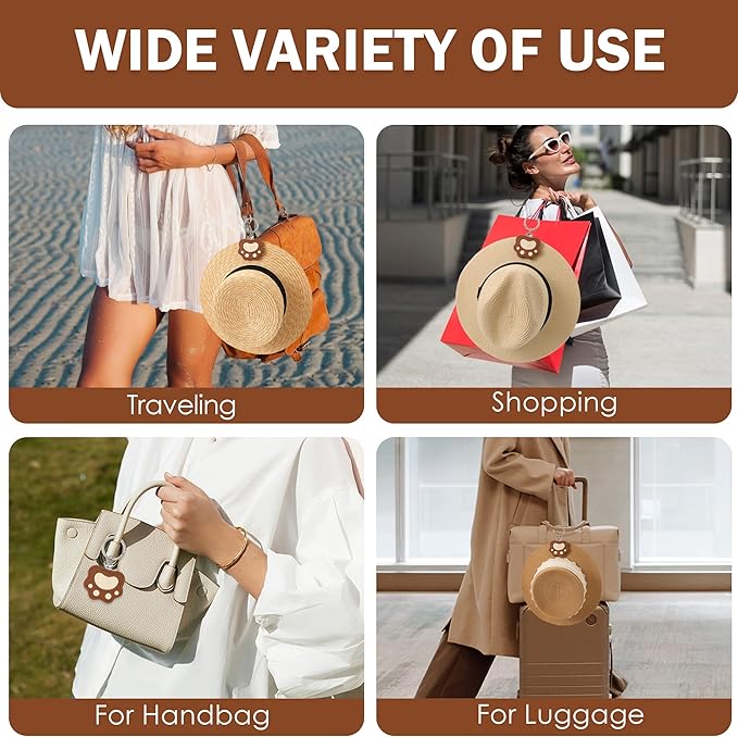 Hat Clip for Travel Sun Hat Holder Hang on Bags Hands Free Hats Clip-on Luggage Women’s Outdoor Travel Accessory
