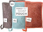 Whiffkitch Soap Pouch 5-Pack – Versatile Mesh Scrubber Wash Bag for Shower & Bath, Bamboo Fiber Bar Soap Holder & Travel Bag, Durable Scrubber Pouch for Rich Lather, Solid - 4x5 inches