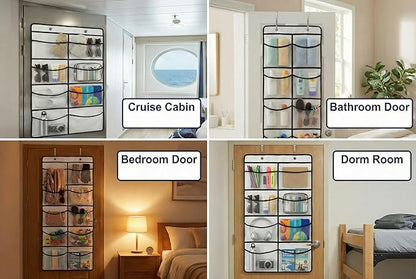 Magnetic Cruise Organizer, 8 Large Durable Pockets Over The Door Organizer For Cruise Ships, Magnetic & Hanging Cruise Organizer, Cruise Essentials 2026 （ 40" x 21.6"）