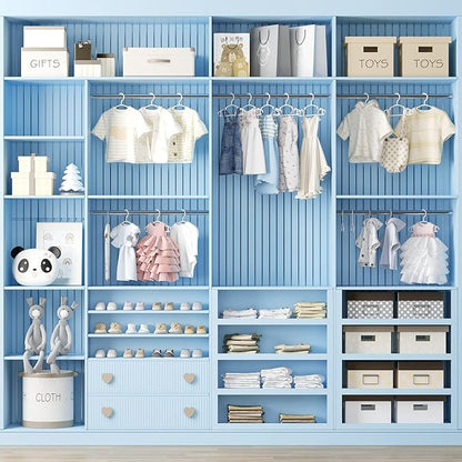GoodtoU Baby Hangers 60Pack White Baby Clothes Hangers Bulk Kids Plastic Hangers Toddler/Infant Hangers for Closet