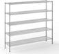 18" Deep x 72" Wide x 64" Height Wire Shelving Kit | 5-Tier | NSF Commercial Storage Rack Unit