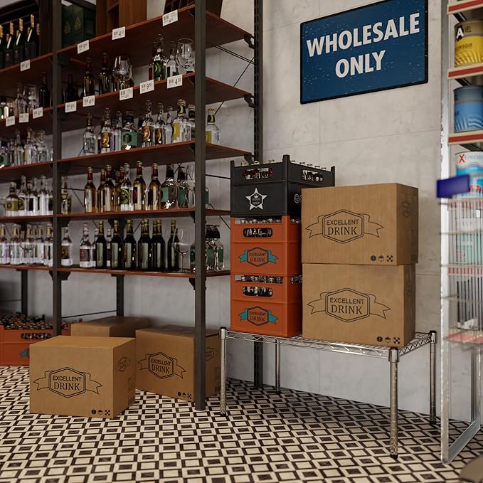 18" Deep x 30" Wide x 14" Height Wire Shelving Kit | 1-Tier | NSF Commercial Storage Rack Unit