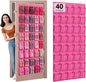 40-Pocket Over the Door Shoe Organizer - Large Mesh Pocket Hanging Shoe Organizer,Behind the Door Shoes Storage Holder Hanger