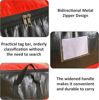 Upgrade Moving Bags Heavy Duty Extra Large,Heavy-Duty Storage Bags – Alternative to Moving Boxes, Plastic Storage Bins, Mattress Bags for Moving & College Essentials (red, 104L)