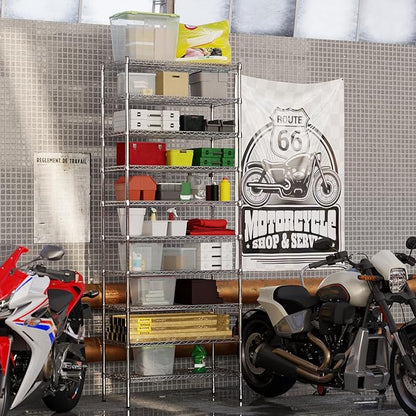18" Deep x 36" Wide x 96" Height Wire Shelving Kit | 10-Tier | NSF Commercial Storage Rack Unit