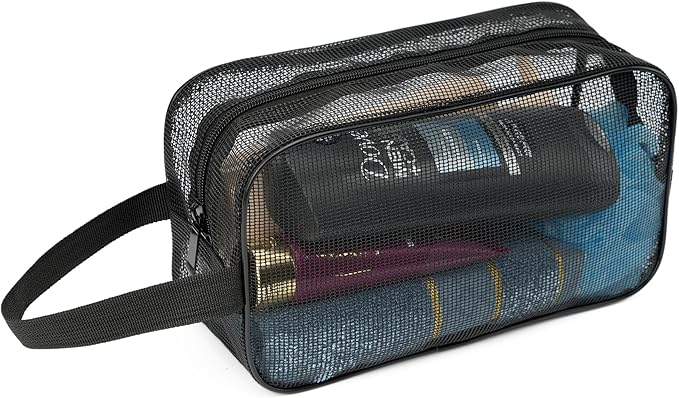 REDSINDA Mesh Shower Caddy Bag for Bathroom Gym Camping Portable Travel Mesh Toiletry Bag for Women Men