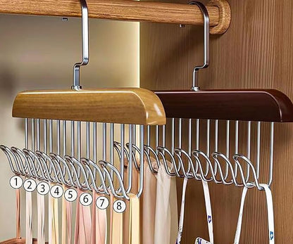 Space Saving Clothes Hanger, 4 Pack 8 Hooks Clothes Hanger Organizer for Home and Travel (4)