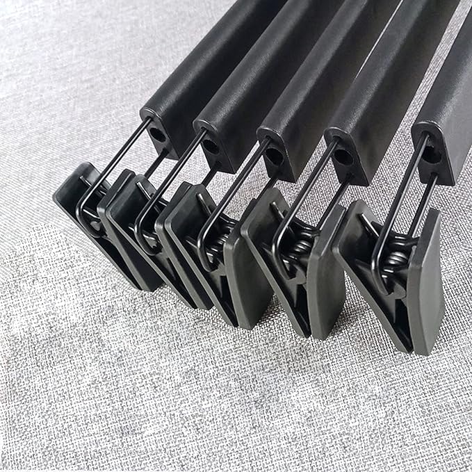 Plastic Pants Hangers, 10 Pcs Clothes Hangers, Clip Adjustable Multifunctional,Travel Laundry Hanging Clip for Shoe Hat Clothes Jeans