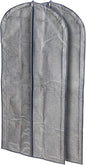 Household Essentials Hanging Zippered Garment Storage Bag with Clear Vision Front, Set of 2, Denim