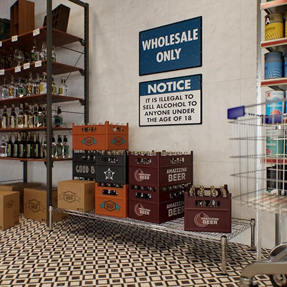 21" Deep x 60" Wide x 8" Height Wire Shelving Kit | 1-Tier | NSF Commercial Storage Rack Unit