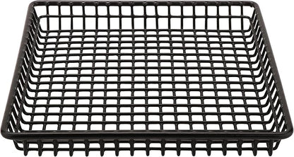 G.E.T. 4-35999 9" Square Basket, 1" Clipper Mill, Iron POLYETHYLENE Coated