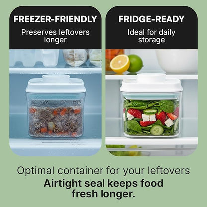 Bop Top Airtight Food Storage Containers with Lid 2 Cups / 16 oz | Kitchen Canister Sets | Air Tight Pantry Container | Pop Top Dry Food Storage Containers for Snacks, Sugar, Flour, Baking, Pasta