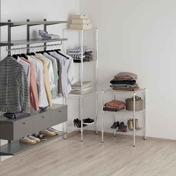 21" Deep x 24" Wide x 34" Height Wire Shelving Kit | 3-Tier | NSF Commercial Storage Rack Unit