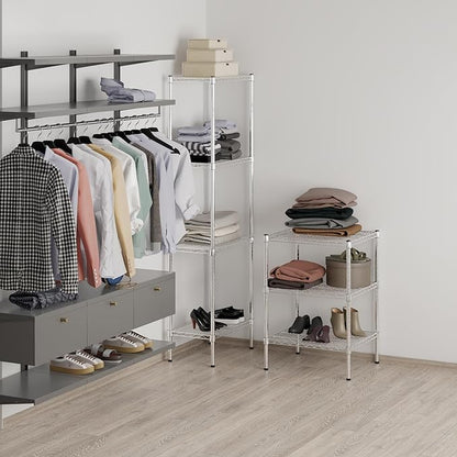 21" Deep x 24" Wide x 34" Height Wire Shelving Kit | 3-Tier | NSF Commercial Storage Rack Unit