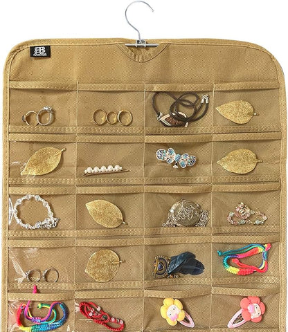BB Brotrade Hanging Jewelry Organizer,Accessories Organizer,80 Pocket Organizer for Holding Jewelries