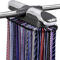 Aniva Motorized Tie Rack Closet Organizer with LED Lights Includes J Hooks for Wired Shelving Stores Up to 72 Ties & 8 Belts, Operates with Batteries