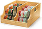 Yesland Bamboo Soda Can Organizers, Can Holder and Drink Dispenser for Kitchen, Countertop, Pantry Organizer Bins for Soda, Pop, Drinks, Beer, Water Bottles, Holds 26-28 Cans