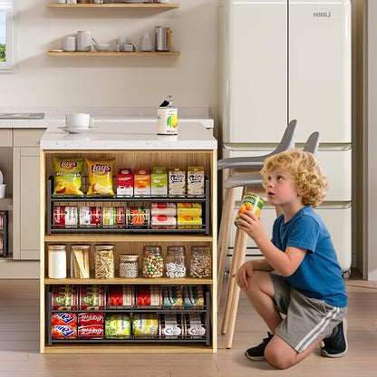 5 Tier Can Rack for Pantry Organizer and Storage Shelf